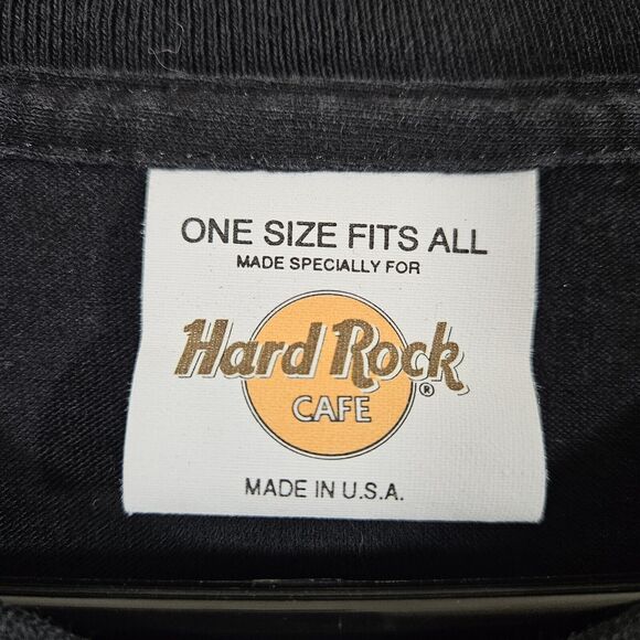 Vintage Hard Rock Cafe Shirt OSFA Black Single Stitch Nashville Y2K Mens - Picture 5 of 6